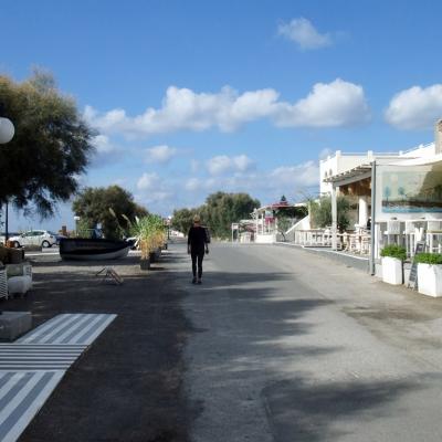 Beach street in Perivolos