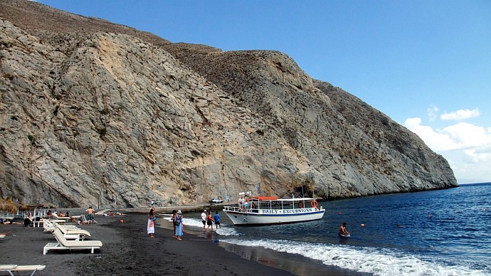 Perissa Beach Santorini