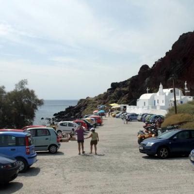 The Red Beach Parking Lot